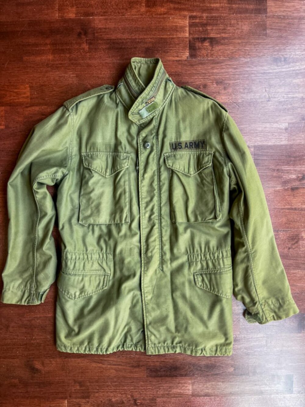 US Army M-65 Jacket Medium Green - True Vintage - Picture 1 of 8